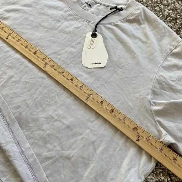 Prana Everyday Crop Tee Women's L Luminous Relaxed Fit Premium Softness Organic - Picture 8 of 9